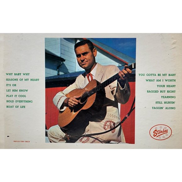 George Jones Sings His Greatest Hits LP Country Starday Mono T 90080 - Picture 6 of 6
